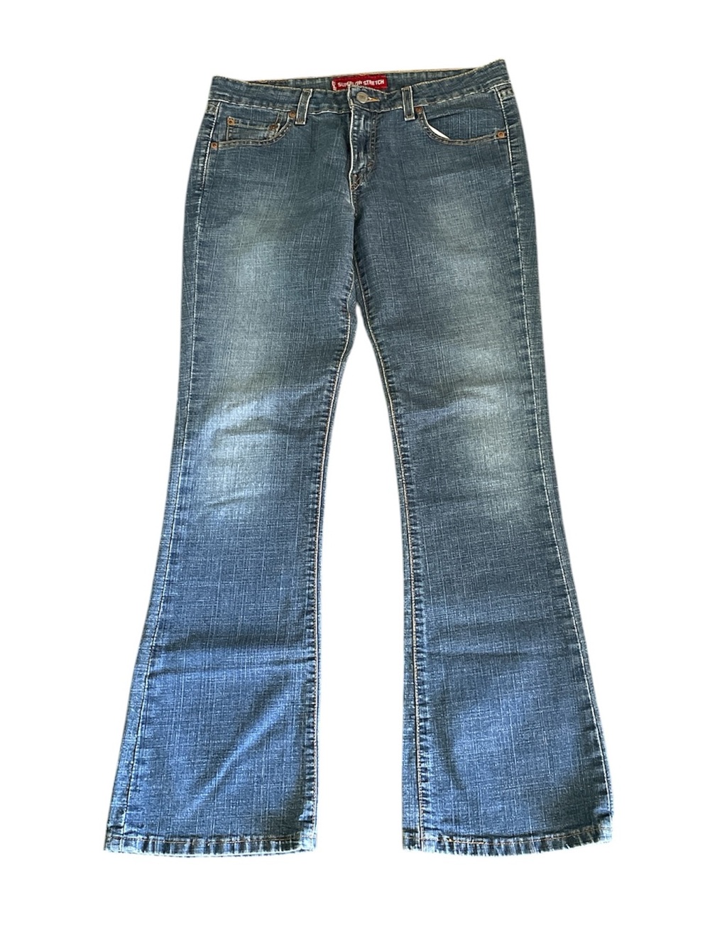 Leviβs super low stretch flare jeans